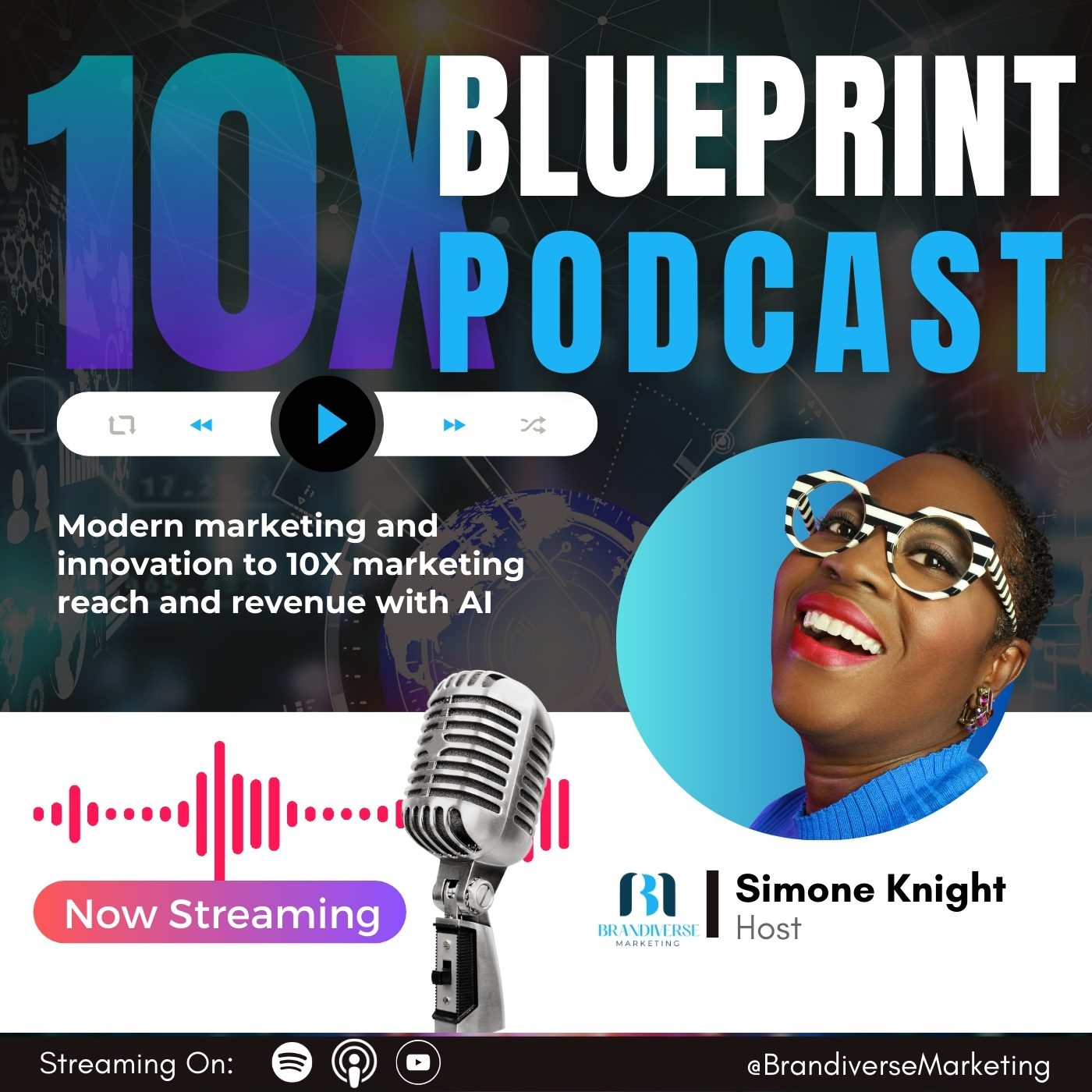 10X Blueprint Podcast Cover (1400px X 1400px)V2